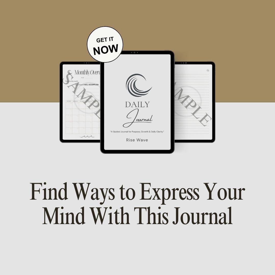 Rise Wave Daily Journal – Clarity Edition (Fillable Digital PDF) - Rise Wave