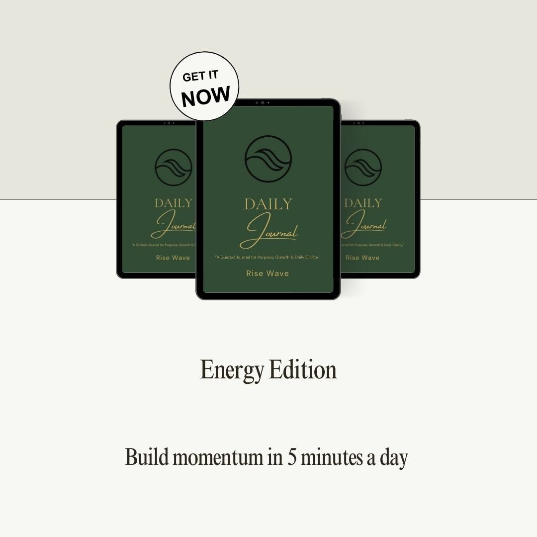 Rise Wave Daily Journal – Energy Edition (Fillable Digital PDF) - Rise Wave