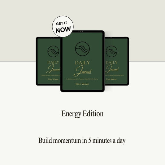Rise Wave Daily Journal – Energy Edition (Fillable Digital PDF) - Rise Wave